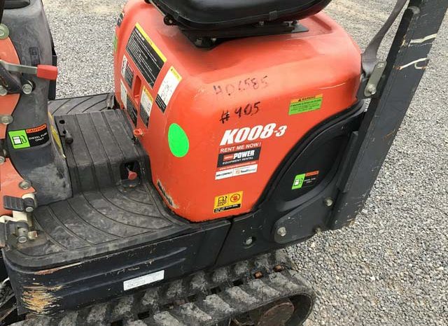 2016 Kubota K008-3 VG full